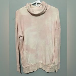 Pink and white tie dye sweatshirt